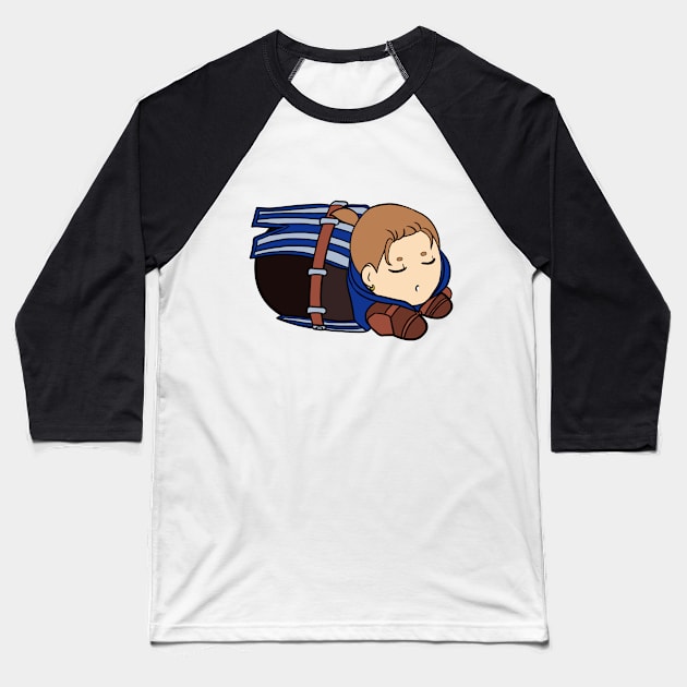 Chibi Warden Anders Baseball T-Shirt by SapphireAngelBunny